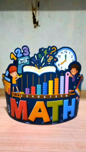 CASABANDOLA (1pc) LAMINATED HEAD DRESS MATHEMATICS MATH MONTH THEMED QUALITY PAPER CROWN