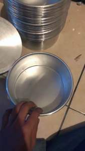 Loyang Bulat Press Tanpa Sambungan per 1pcs Ukuran 8.10.12 tinggi 7 cm  Aluminium Kue Kitchenware
