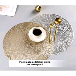 Alas Tatakan Piring Mewah Model Minimalis Taplak Meja Bulat Aesthetic Mewah 40 cm
