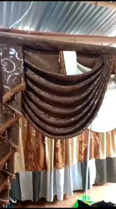 Gorden Pintu Model Gelombang Spanyol Rumbai Tirai Pintu Kamar Tidur