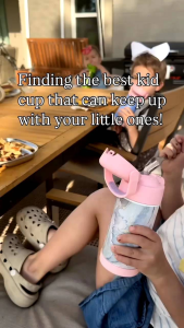 Thermos Funtainer 12 Ounce Stainless Steel Vacuum Insulated Straw Kids Water Bottle Pink Purple