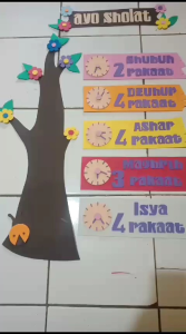 Hiasan Dinding Ayo Sholat Tema Pohon
