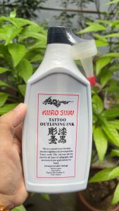 Mực xăm hình tattoo Kuro Sumi 360ml lên màu cực đen