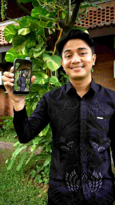 Kemeja Batik Pria Lengan Panjang Premium Burgundy Marun Batik Kantor Konfangan