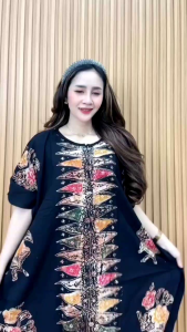 DASTER LOWO JUMBO BATIK PREMIUM CAP COLET / DASTER JUMBO RAYON SUPER KAIN TEBAL BERNAFAS TIDAK NERAWANG BUSUI