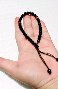 Gelang Tasbih 33 Butir || Gelang Tali Batu Hitam Khas Jogja