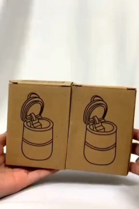 Asbak Mobil Portable Dengan Lampu LED Unik Car Organizer Universal GROZIR ZONE