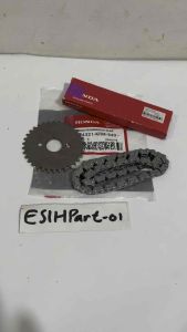 Gigi sentrik 34T KRM plus Rantai keteng honda Mega pro new