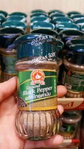 ตรามือที่1พริกไทยดําป่น 60กรัม