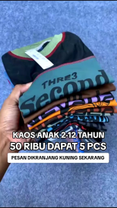 PAKET 5 PCS KAOS ANAKkaos anak cowok cewekkaos anak murah pakaian anak kekinian