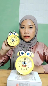 Jam weker Alarm Karakter Spongebob / Jam Beker 6012 / Jam Alarm Meja