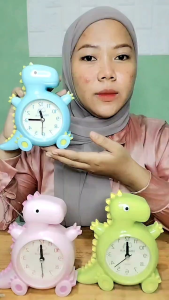 Jam Weker Meja Karakter Dino 3380 Jam Alarm
