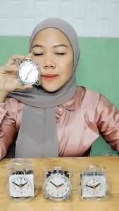 Jam Weker Dekorasi Meja Transparan Kaiwa