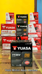 ACCU BERKUALITAS YUASA YTZ6V 12V UNTUK MOTOR GRAND FILANO BEAT ISS PCX 125 150 160 VARIO 125 150 MTZ6S GTZ6V GTZ7S