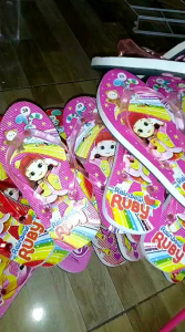Sandal Jepit Anak Cewek Karakter Rainbow, Rubbylol, dan Frozen Pony
