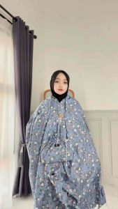 Mukena Travelling Katun Mikro Motif 2in1 (laser cut)