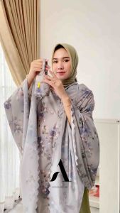 Mukena Travel Mini 2In1 Parasut Premium Korea Motif Nayla (Free Sajadah) Muslim Dewasa