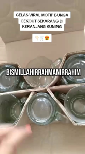 GELAS KOPI MINUM GAGANG 240ML ISI 6PCS / GELAS KOPI GAGANG HARIAN BEST SELLER !!!