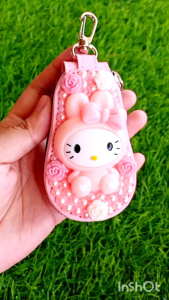 Dompet STNK kunci mobil/motor hello kitty full body bling bling
