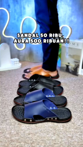 Sandal Pria Casual Elegan Slip On Nyaman Dipakai Harian Anti Slip Cocok Outdoor & Santai