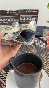 เพียวเกรนงาคั่วบด100% ขนาด 80 กรัม