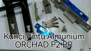 Kunci & Handle Pintu Almunium Orchad P2 BL