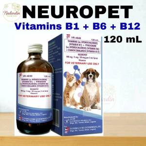 NEUROPET Syrup Vitamins B1 + B6 + B12 120mL for Veterinary Use Only