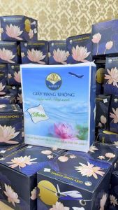 Giấy ăn Hàng Không túi 1kg chính hãng có tem xác nhận trên bao bì siêu tiết kiệm tặng cùng 1 hộp giấy cao cấp 250gr