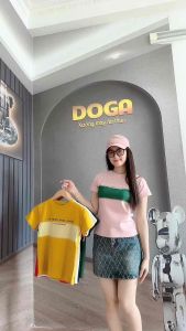Áo thun chất BORIP COTTON Xịn in loang dáng áo baby tee size từ 35kg đến 64kg DOGA tay ngắn cổ tròn trẻ trung thoáng máthut mồ hôi. không xù lông  M165