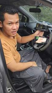 Holder Mobil Handphone Fleksibel Jepit Kaca Spion 360 Derajat Car Holder Multifungsi Bracket