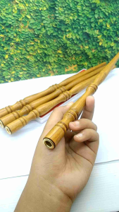 Pipa once klokotan kayu kelor emas model profil B265