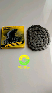 Rantai Sepeda BMX 116L 6 Kecepatan Cocok untuk MTB Sepeda Lipat Roadbike Warna Coklat Kompatibel