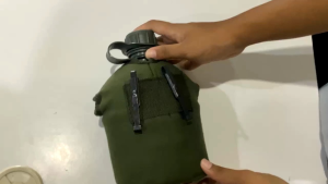 กระติกน้ำ สำหรับการเดินป่า กระติกน้ำสนาม กระติกน้ำรด กระติกน้ำนักศึกษาวิชาทหาร ทรงกลม แยกขาย