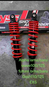 RXZ/Wave/EX5 YSS 340mm Top Plus HD Rear Suspension (Black/Red) Yss Wave 125 Yz 125 - Lazada