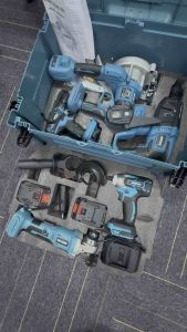 6IN1 Cordless Combo Brushless HighQuality Drill Hammer Impact Wrench Angle Grinder Saw Universal Bateri Power Tool