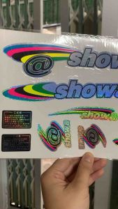 Bộ tem dán xe đạp Showa 7 màu cầu vồng hàng nhập Thái Lan chất lượng cao dành riêng cho dòng xe đạp giá bán cực tốt bán lẻ như bán sỉ