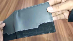 Dompet Lipat Pria Bahan Kulit PU Leather Original Dompet Kulit Cowok Elegan Keren Sintetis Premium