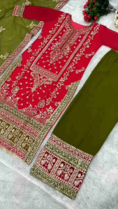 [PRE-ORDER] Ready Made Heavy Faux Georgette Plazzo ( Delivery 10 Days )