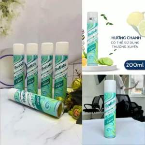 Dầu Gội Khô Hương Cổ Điển Batiste 200ml Dry Shampoo Clean & Classic Original làm sạch hỗ trợ khử mùi hôi nhanh khi bận