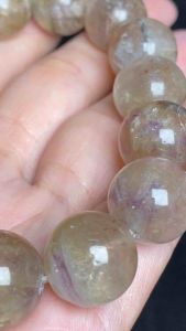 (Real Unit) Fluorite Bracelet 15mm+-莹石手链 15mm+- Rantai Tangan Fluorit (S/n: 111119)