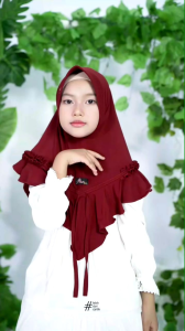 Arrafi AR 561 Kids New Jilbab Hijab Kerudung Jersey Rempel Kepang Pita Depan Anak Wanita Perempuan Bagian Dada TK SD 5 6 7 8 9 10 Tahun Lucu Murah Lebaran Idul Fitri Terbaru Terlaris Viral Kekinian OOTD Best Seller 2025 Daily Simple Gratis Ongkir COD