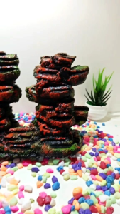aquarium aquascape tebing variasi zigzag kembar new model MURAH