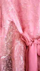 Fashion Wanita Setelan Kebaya Brokat Lapis Furing Pita Ikat Baju Pesta Kondangan Modern Luana