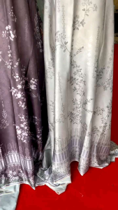Kain Meteran Arabian Silk Premium Motif ALEA//Kain Warna Coklat Mahogany//Motif Terbaru