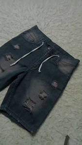 Celana jeans pendek robek premium distro celana pendek sobek celana pendek jeans sobek tali kolor rawis ukuran 27 28 29 30 31 32 33