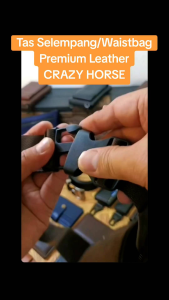 PREMIUM LEATHER Tas Selempang-Waistbag-Tas Pinggang Pria-Wanita-CRAZY HORSE