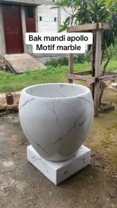 Bak mandi motif apollo marble (ONGKIR CHAT ADMIN )