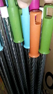 Gagang Sapu/Pel Stainless Steel Motif Ulir Tanpa Busa - Panjang 113cm dan Diameter 21cm - Cleaning