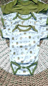 3 Pcs Jumper Bayi / Paket Jumpsuit Bayi / persiapan lahiran Paket hemat 3 Pcs Jumper bayi Gift Set/Kado Lahiran Bayi-Pou Baby