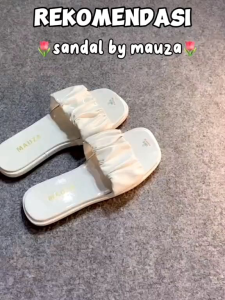 Sandal Wanita Slide Kerut Kekinian Paling Simpel Nyaman Di Pakai Super Ringan